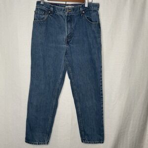 Levi's 550 Relaxed Fit Tapered Jeans 2007 Women's 12 Short Medium Wash Denim Y2K